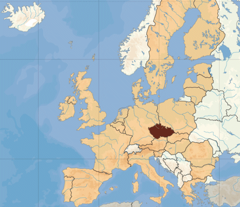 Carte de la R&eacute;publique tch&egrave;que
